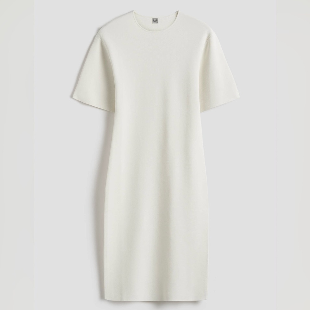 TOTEME Tee knit dress in white